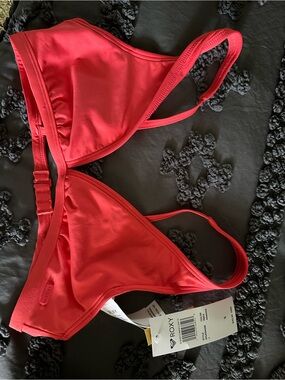 Roxy Red Triangle Bikini Top
